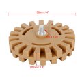 4 Car Rubber Eraser Wheel Decal Removal With Drill Adaptor Thickness 20mm