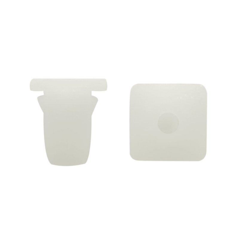 20pcs White Square Plastic Rivets Retainer Button 10 X 8mm For Car Bumper Fender
