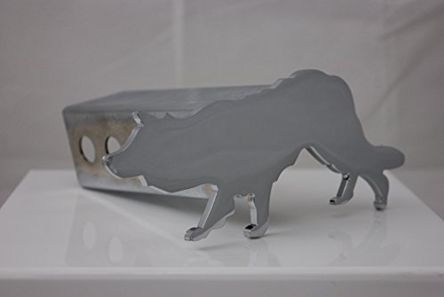 Custom Hitch Covers 12760 Chrome Border Collie Cover 2