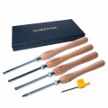 Carbide Woodturning Tool Set 4 Piece With Replaceable Tips Radius Edge Square Flat Round And Diamond Lathe Chisels Model 71826 
