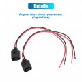 X Autohaux 2 Pcs Car Electrical Harness Connector For Audi A5 A8 R8 Rs5 S5 S8 Volkswagen Jetta Golf Mk4 Mk5 Beetle 2-pin