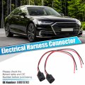 X Autohaux 2 Pcs Car Electrical Harness Connector For Audi A5 A8 R8 Rs5 S5 S8 Volkswagen Jetta Golf Mk4 Mk5 Beetle 2-pin