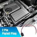 X Autohaux 2 Pcs Car Electrical Harness Connector For Audi A5 A8 R8 Rs5 S5 S8 Volkswagen Jetta Golf Mk4 Mk5 Beetle 2-pin