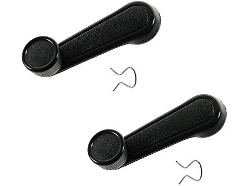 Window Crank Handle Set 2 Piece Black For 1973-1995 Toyota Pickup