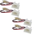 4 Pack Plug And Play Car Door Speaker Wiring Harness Adapter Connector Replacement Fit For 2009-2013 Matrix 