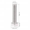 Uxcell 5 16-18x1-1 2 Hex Bolts 304 Stainless Steel Hexagon Screw Bolt 5pcs