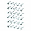 M6x20mm Furniture Bolts Hex Socket Screws Fastener Zinc Plated 30pcs 