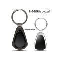 Ram On Red Dome Dark Gunmetal Metal Teardrop Key Chain