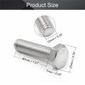 Mromax M10 Left Hand Hex Head Bolt M10-1 5 X 40mm 304 Stainless Steel Reverse Threaded Tap Screw Bolts