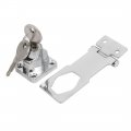 Uxcell 95mmx32mmx30mm Metal Screw Fixing Safety Guard Keyed Hasp Latches Locks 2pcs