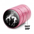 Bucking Bronco Illustration Valve Stem Caps For Tire Rim Wheel Aluminum Pink