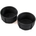 Red Hound Auto 2 Front Seat Floor Console Cup Holder Inserts 2001-2006 For Chevrolet Silverado Liner Regular Cab Replacement 