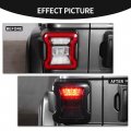 Cherocar For Jeep Jl Tail Light Cover Led Lamp Guard Trim Frame Bezels Decoration Accessories Wrangler 2018-2022a