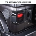 Cherocar For Jeep Jl Tail Light Cover Led Lamp Guard Trim Frame Bezels Decoration Accessories Wrangler 2018-2022a