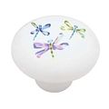 Dragonfly Fantasy Decorative High Gloss Ceramic Drawer Knob 