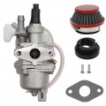 Anxingo Air Filter Stack Carburetor Replacement For 2 Stroke 43cc 47cc 49cc Atv 4 Wheel Off Road Vehicle Lawn Mower Scooter Red