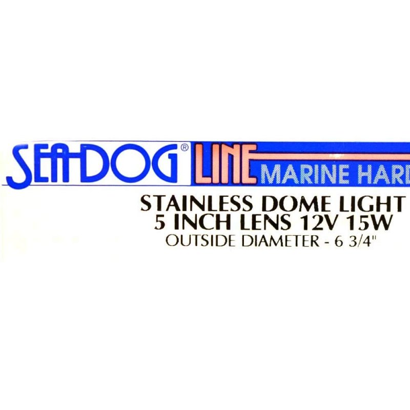 Sea-dog Line Dome Light Stainless Light-5in Lens