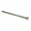 Prime-line Hex Lag Screws 3 8 In X 5 Grade 18-8 Stainless Steel 10 Pack 