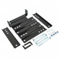 Kuafu Adjustable Weight Distribution Hitch Bracket Support Fit For 8-inch Trailer Frame Black Steel Powder Coated Pair