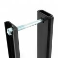 Kuafu Adjustable Weight Distribution Hitch Bracket Support Fit For 8-inch Trailer Frame Black Steel Powder Coated Pair