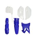 Side Cover Fairing Blue And White Plastic Kit Mudguard Replacement For Yz85 2002-2014 