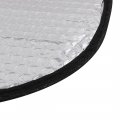 Uxcell Aluminum Foil Motorcycle Waterproof Sunscreen Heat Insulation Mat Seat Cover 60x36cm