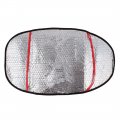 Uxcell Aluminum Foil Motorcycle Waterproof Sunscreen Heat Insulation Mat Seat Cover 60x36cm