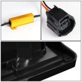 Pair Of Black Housing Smoked Lens White Led Bar Brake Tail Lights Compatible With Jeep Wrangler Jk