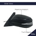 Driver Side Mirror For 2014 2022 Toyota 4runner Power Adjusted Heated Manual Fold With Turn Signal Puddle Lamp Material Black 9