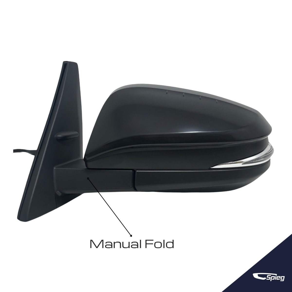 Driver Side Mirror For 2014 2022 Toyota 4runner Power Adjusted Heated Manual Fold With Turn Signal Puddle Lamp Material Black 9