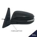 Driver Side Mirror For 2014 2022 Toyota 4runner Power Adjusted Heated Manual Fold With Turn Signal Puddle Lamp Material Black 9