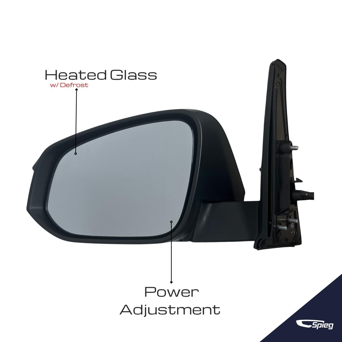 Driver Side Mirror For 2014 2022 Toyota 4runner Power Adjusted Heated Manual Fold With Turn Signal Puddle Lamp Material Black 9