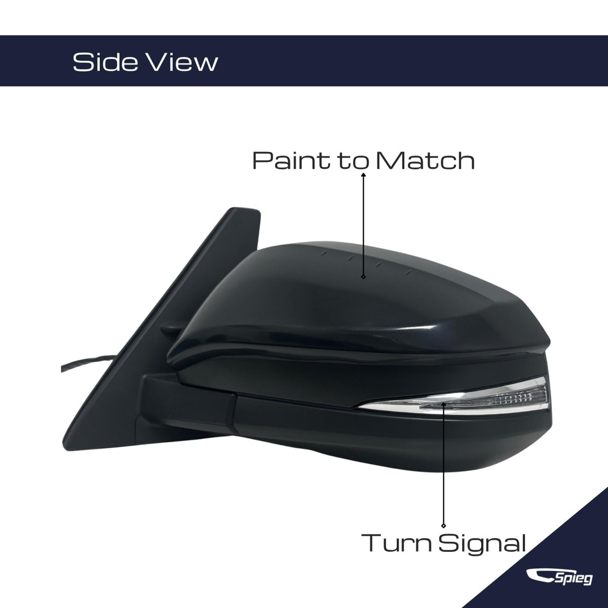 Driver Side Mirror For 2014 2022 Toyota 4runner Power Adjusted Heated Manual Fold With Turn Signal Puddle Lamp Material Black 9
