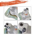 Rear Left Right Brake Calipers With Pads Replacement For Polaris Ranger 800 900 1000 Crew 2011-2019