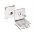 Uxcell Stainless Steel 90 Degree Glass Clamp 6pcs For 8-12mm Thickness Double Side Square Frameless Corner Bracket Clip Shower