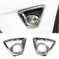 Durable Exterior Decor Abs Chrome Front Fog Light Cover Trim For Mazda Cx-5 2013-2014 Car Emblem Badge