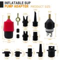 Paddle Board Pump Adapter Inflatable Adaptor 2 Compressor With 9 Conventional Air Valve Nozzles Attachment For Kayaks Rubber