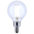 Satco S21205 4w G16 5 Led Filament Lamp Clear Candelabra Base 3000k Soft White 350 Lumens 120v 40w Incandescent Equivalent Wet