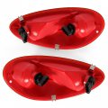 Hecasa Tail Lights Replacement Compatible With 2006-2010 Chrysler Pt Cruiser For 5116222ab 5116223ab Pair W Bulbs Halogen