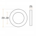 Uxcell Nylon Flat Washers 20mm Od 10mm Id 2mm Thickness For Faucet Pipe Water Hose Pack Of 300