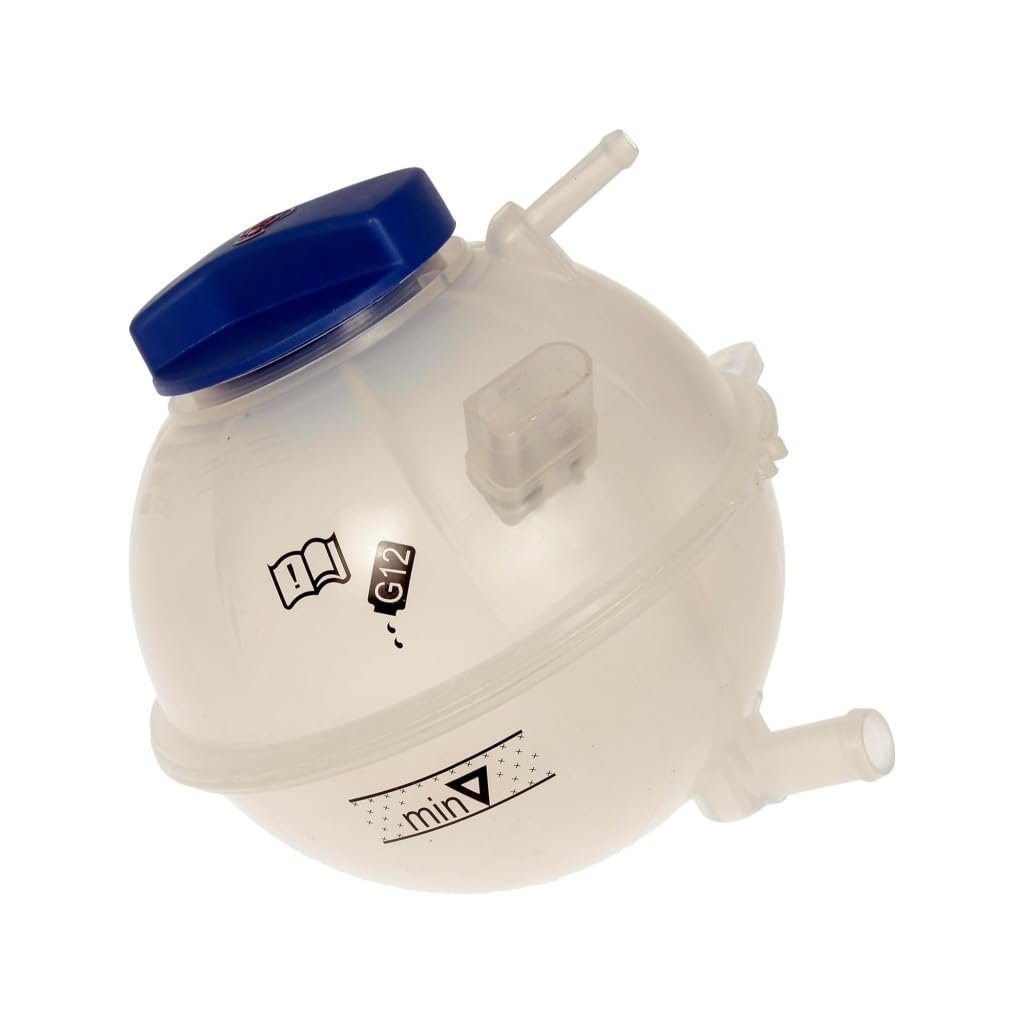 Coolant Reservoir For Audi A3 2001 2002 2003 2004 White Plastic Pressurized Tank With Spring Loaded Twist Cap Replacement