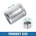 A Absopro Car Adapter Joiner Pipe Universal 57mm 24 Od 76mm 2 99 Length Connector Tubing Aluminum Alloy Silver Tone