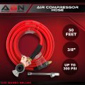 Abn 50ft Air Compressor Hose 3 8 Inch 300 Psi Heavy Duty Lightweight Pvc Flex