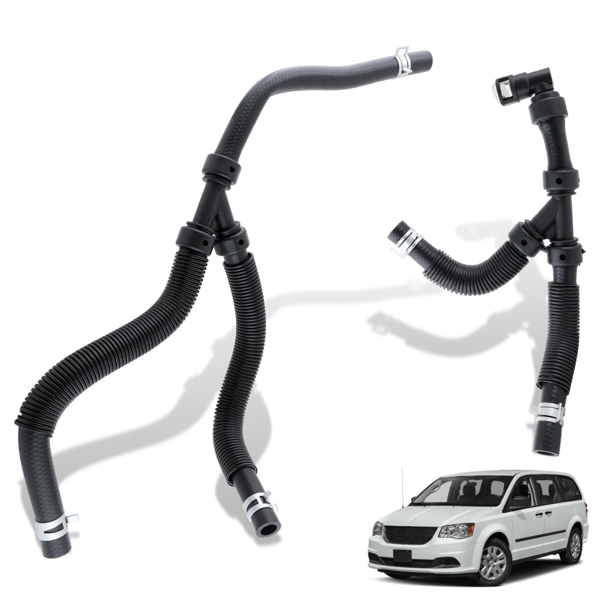 Hvac Heater Hose Assembly For Chrysler Town Country 2011-2016 Dodge Grand Caravan 2011-2019 Engine Inlet Outer Replaces