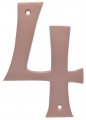 Distinctions 90594 Brushed Copper House Number 4 5-inch 