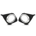 Front Bumper Fog Light Cover Trim Bezel Pair For Toyota Rav4 2009-2012 521270r040 521280r040 