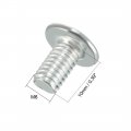 Uxcell M6x10mm Furniture Bolts Hex Socket Screws Fastener Zinc Plated 40pcs