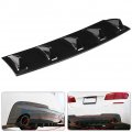 Qiilu Shark Fin Diffuser Universal Car Rear Bumper Chassis Spoiler Wing Lip M