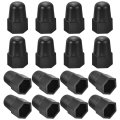 50pcs Hex Nut Bolt Cover M12x18x36 Black Plastic Higher Dome Protection Cap Covers For Hexagon Screws Bolts 