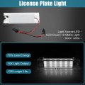 X Autohaux 2pcs Led License Plate Light Lamp Assembly For Alfa Romeo 147 156 159 166 Brera Giulietta Mito Gf Spider 6000k Rear